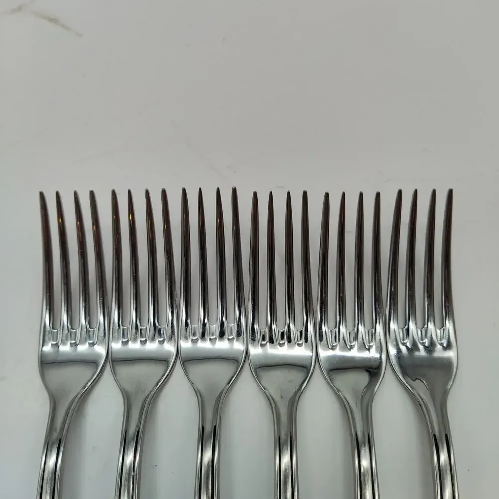 6X DF Henckels Zwilling HEN12 Stainless Flatware Dinner Forks
